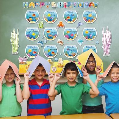 72 PCS Sea Life Paper Cutouts Classroom Bulletin Board Decorations