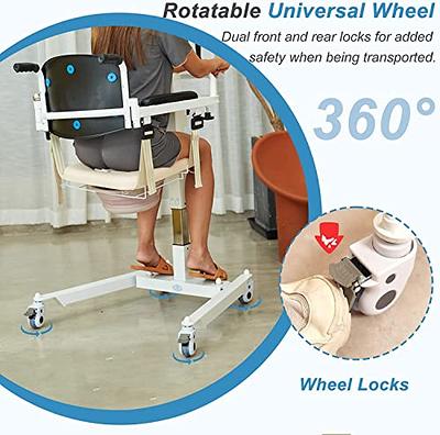 Patient Lift Transfer Chair, Patient Transfer Aid with Hard Seat Cushion,  Wheelchair Lift for Car, Bedside Commode Bathroom Wheelchair for Elderly,  Transport Chairs for Seniors (Without Bedpan) - Yahoo Shopping