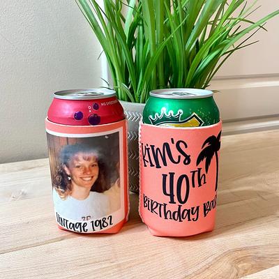 Personalized Slim Can Cooler, Stainless Cooler, Insulated Can Cooler,  Seltzer Can Holder, Slim Can Cooler, Bridesmaid Gift 