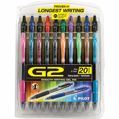 TUL Retractable Gel Pens, Bullet Point, 0.7 mm, Gray Barrel, Assorted  Standard And Bright Ink Colors, Pack Of 14 