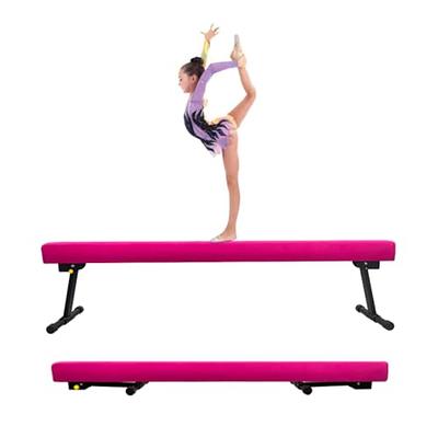FBSPORT 8ft/9ft/10ft Balance Beam: Folding Floor Gymnastics Equipment for  Kids Adults,Non Slip Rubber Base, Gymnastics Beam for Training, Practice