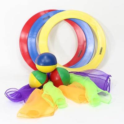 Zeekio Beginner Juggling Scarves Set of 3 (Red Blue Yellow)
