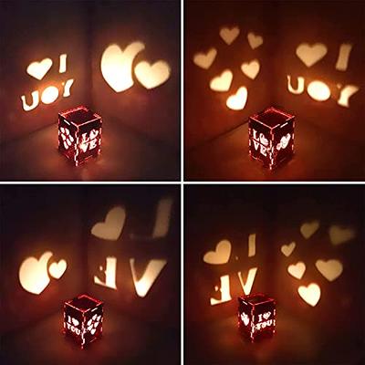 MOEYURO Valentine's Day Resin Molds for Lantern Love Resin Molds
