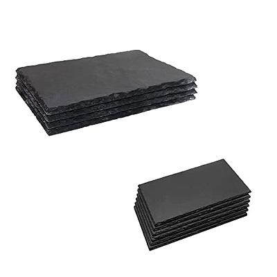 Small Plastic Cutting Boards Set (7.75 x 11.6 In, Black, 2 Pack)