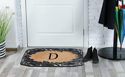 A1 Home Collections A1HC Welcome Mat Black/Beige 23 in. x 38 in