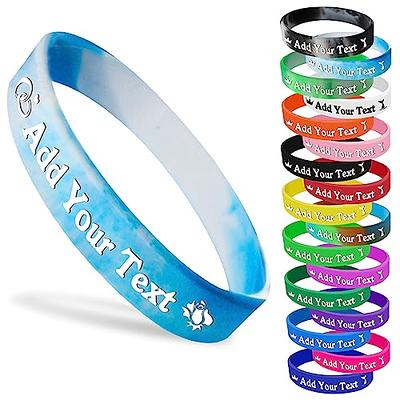 Custom Classic Silicone Wristbands Personalized Rubber Bracelets  Motivation, Events, Gifts, Support, Fundraisers, Awareness, and Causes -  Etsy