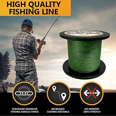 Braided Fishing Line 4 Strand Abrasion Resistant Braided Line 10LB