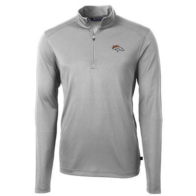 Women's Cutter & Buck White Denver Broncos Virtue Eco Pique Half