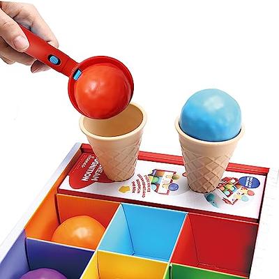 Color Dough Sets for Kids Ages 4-8, Kitchen Ice Cream Maker Machine dough