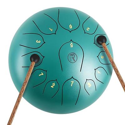 Tongue Drum, Upgraded Steel Tongue Drum 8 Notes 6 Inch, Professional Steel  Drum C-Key, Worry Free Drum (Black) for Beginner Adult Kids