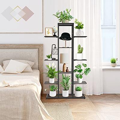 iDavosic.ly 10 Tier 12 Potted Metal Plant Stand for Indoor Outdoor