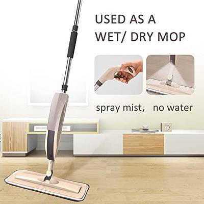 Beyoco Microfiber Spray Mops for Floor Cleaning with 3pcs Reusable Washable  Pads - Flat Floor Mop with Refillable Bottle, Dry Wet Dust Mop with