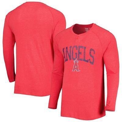 Los Angeles Angels Antigua Women's Maverick Henley Long Sleeve T-Shirt -  Navy/White