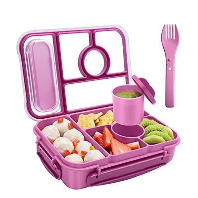 kinsho Bento Lunch Box for Kids Toddlers Boys, 5 Portion Sections Secure  Lid, Microwave Safe BPA Free Removable Tray, Pre-School Kid Daycare Lunches  Snack Container Ages 3 to 5, Blue Orange - Yahoo Shopping