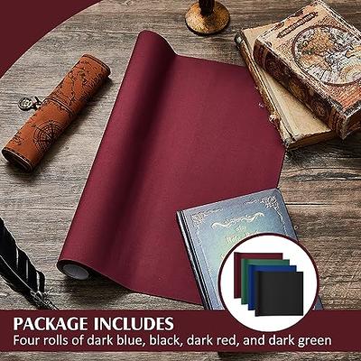 PerKoop 4 Pcs 40 x 16 Inches Book Cloth Bookcover Fabric Surface