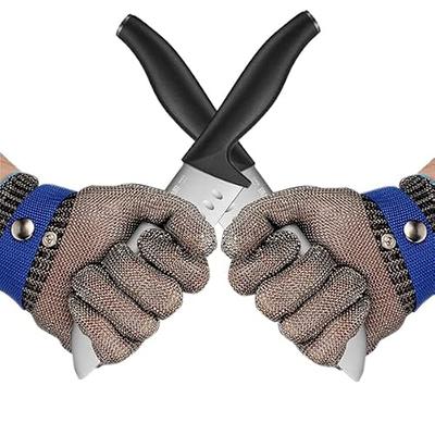 GENMAI SOEASY Cut Resistant Gloves Stainless Steel Wire Metal Mesh