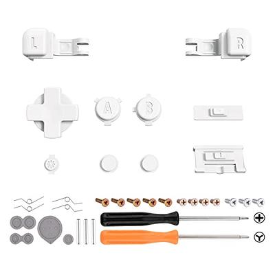 eXtremeRate White Custom Full Set Buttons for Gameboy Advance SP,  Replacement A B L R Button Power On Off Volume Button D-pad Key for GBA SP  Console - Console NOT Included – eXtremeRate Retail