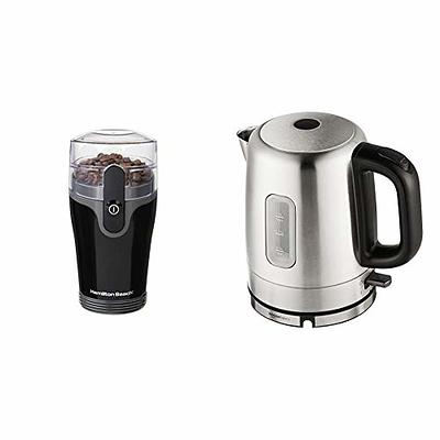 OVENTE Electric Tea Kettle Stainless Steel 1.7 Liter Portable Instant Hot  Water Boiler Heater 1100W Power Fast Boiling with Cordless Body and  Automatic Shut Off for Coffee Milk Chocolate Silver KS27S 