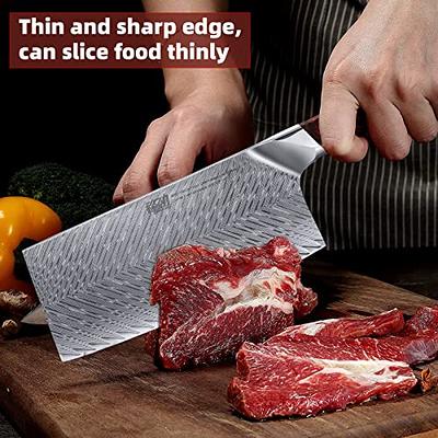 Super Sharp 7 Inch Chinese Kitchen Knives Meat Fish Vegetables