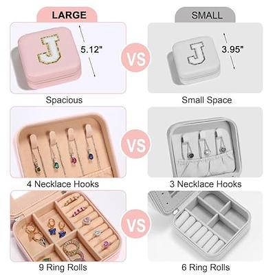 Small Travel Jewelry Case, To Go Portable Jewelry Box, Travel Jewelry  Organizer,Portable Jewellery Storage Holder for Rings Earrings Necklace,  Gifts for Girls Women with Mirror -Blue - Yahoo Shopping