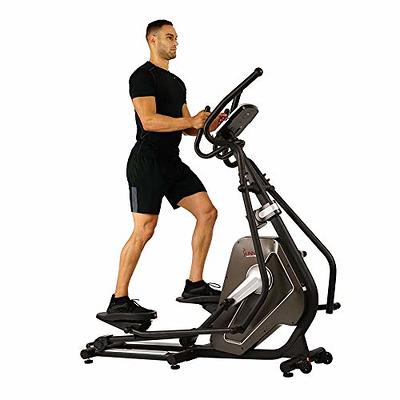 Sunny Health & Fitness SF-E902 Air Walk Trainer Elliptical Machine Glider  w/LCD Monitor, 220 LB Max Weight and 30 Inch Stride