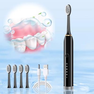 crgrtght Electric Toothbrush, Electric Toothbrush with 8 Brush Heads,with  Toothbrush Box, 5 Cleaning Modes,Electric Toothbrush Rechargeable,Smart