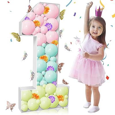 4 pcs 5 Gold Letter Stickers Backdrop Wall Decorations Party