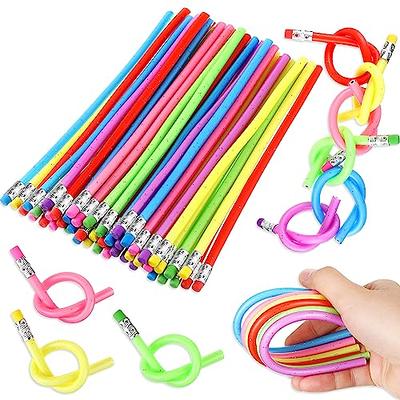 35PCS Bendy Flexible Pencils, Colorful Magic Bendy Pencil with Eraser for  Childr