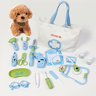 Lehoo Castle Doctor Kit for Kids, Vet Play Sets for Kids, Veterinarian Kit  for Kids, Pretend Play Doctor Set with Dog Bag, Medical Kits Doctor Toys  Gift for Kids Boys Girls Aged