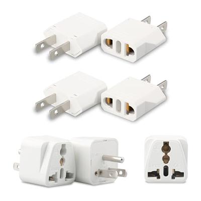 Ceptics Israel Plug Adapter - 2 in 1 Type H Adapter, US to Jersusalem Plug  Adapter - Israel, Palestine Travel Adapter Plug, - Dual USA Inputs, CE