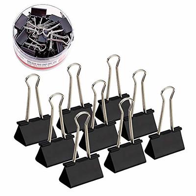 Coideal Large Metal Hinge Clips - 20 Pack 2 inch Silver Bull Binder Paper Clip Clamp for Office Pictures Photos, Kitchen Food