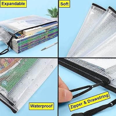 EOOUT 16pcs Mesh Zipper Pouch, Puzzles, Board Game Storage Bags for  Organizing, Waterproof Zip File Bags, Letter Size, A4 Size, for School  Office