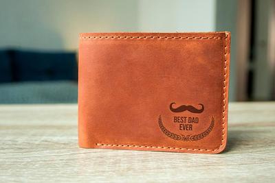 Customized Leather Trifold Wallet