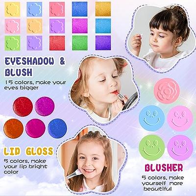 Kids Makeup Kit for Girl - Washable Real Make-up Kit Toy for Little Girls,  Toddler Make up & Non-Toxic Cosmetic Set, Play Pretend Dress Up Starter