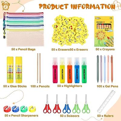 Kosiz 600 Pcs Back to School Supplies Kit School Supply Set for Back to  School Essentials Bundle Includes Pencil Case Sharpener Eraser Scissors  Highlighter Glue Sticks Ruler Pen Crayons - Yahoo Shopping