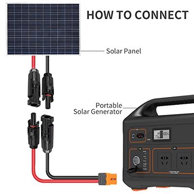 Solar to Xt60I Cable, 12AWG Solar Connector to Xt60I Adapter Cable