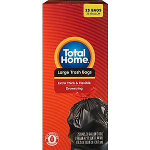   Basics Tall Kitchen Drawstring Trash Bags, Clean Fresh  Scent, 13 Gallon, 80 Count (Previously Solimo) : Home & Kitchen