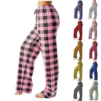 Women Men Fluffy Plush Faux Fur Pajamas Pants Warm Bottoms Sleepwear  Loungewear