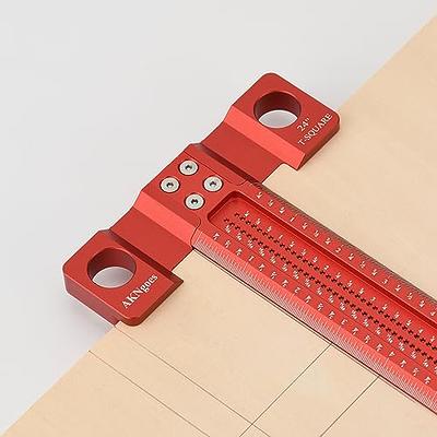 AKNgoes Woodworking Scriber T-Square Ruler 24in with Thoughtful Support  Lips, Architect Ruler for Carpenter Work, Layout and Measuring Tools -  Yahoo Shopping