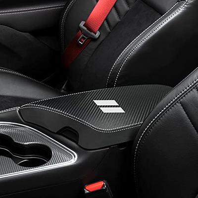 8sanlione Car Armrest Storage Box Mat, Fiber Leather Car Center Console  Cover, Car Armrest Seat Box Cover Accessories Interior Protection for Most