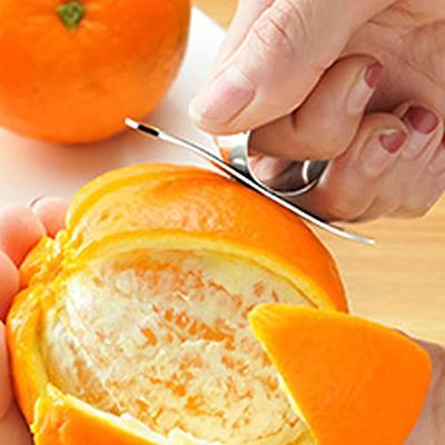  Klyuqoz Grapefruit Knife Curved Serrated, Stainless Steel  Grapefruit Tool, with Fruit Carving Knife and Ring Orange Peeler, for  Grapefruit and Oranges Kitchen Gadget Set of 3 : Home & Kitchen