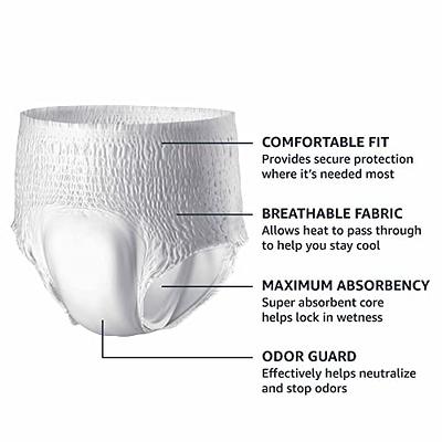  Prevail Mens Protective Daily Underwear, Size 2X-Large, Maximum Absorbency