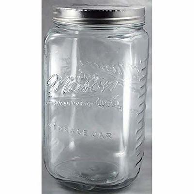 Mainstays Kitchen Storage 67-ounce Clear Glass Lock Lid Jar