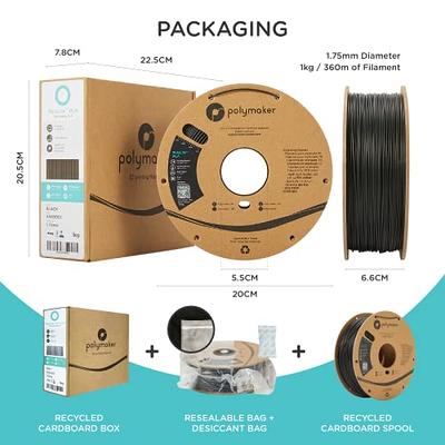 PEAKACE ABS Filament 1.75 mm, Highly Resistant Durable 3D Printer Filament,  Dimensional Accuracy +/- 0.03 mm, 1kg (2.2lbs) Spool, 390 Meters, Strong