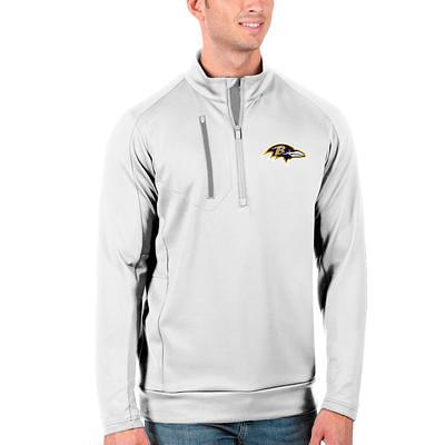 Men's Antigua Black Baltimore Ravens Victory Full-Zip Jacket Size: Small