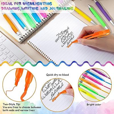 17 Pcs Bible Highlighters and Pens No Bleed Through Aesthetic Stationary  Set 12 Pastel Highlighter Colored Markers 5 Cute Gel Pens for Journaling