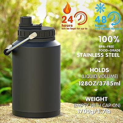 RTIC Jug with Handle,One Gallon,Stainless Steel Vacuum Insulated Water  Bottle