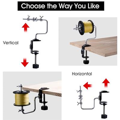Fishing Line Spooler Adjustable Fishing Line Winder Spooler Machine  Portable Stable Spinning Reel Spooler Spooling Station System with Clamp