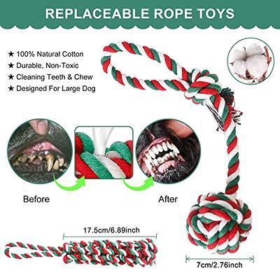 2pcs Christmas Themed Pet Bite-resistant Toys, Helps Keep Dog Busy