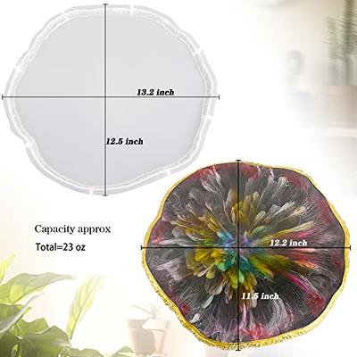 Actvty Resin Tray Molds, Round Tray Molds for Epoxy Resin, Large